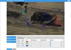 Ansicht aus der Web-Anwendung: Objekterkennung von Fahrzeugen, Menschen und Feuer mittels KI.  Hartmut Surmann  Westfälische Hochschule