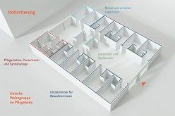 Im pandemischen Betrieb sollten Wohngruppen in Pflegeheimen eigenständig funktionieren können.  Rebecca Stumpf/ IKE