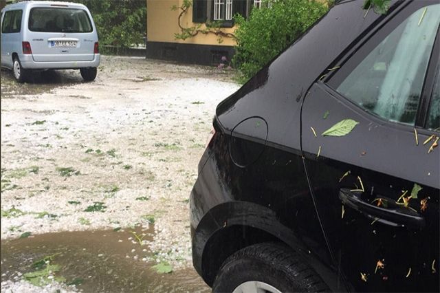 Mittwoch, 16.05.2018, Erneut kräftige Hagelschauer