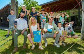 v.l.: Veit Siever, Smart City Innovation Unit, Ilona Sems, Jugendamt, Christian Papies, Leiter Jugendamt.