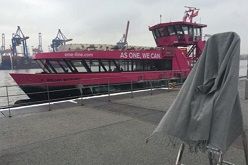 Auch die Hamburger Fähren sorgen für erhöhte Werte von ultrafeinen Partikeln in der Luft. Foto: Hereon/ Matthias Karl