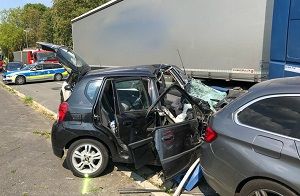 Verkehrsunfall Foto Feuerwehr Bochum