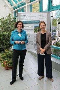 Projektleiterinnen Prof. Dr. Ilona Leyer (l.) und Dr. Verena Rossow bei der Auftaktveranstaltung des Transferprogramms