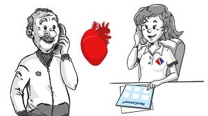 Walter und sein schwaches Herz: Ein neues Erklärvideo über Möglichkeiten der Telemedizin  (Abb. HDZ NRW).