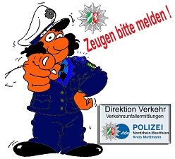 Symbolbild: Die Polizei sucht Zeugen zur Klärung von Unfallfluchten im Kreis Mettmann