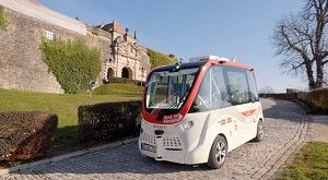 In Kronach werden die autonomen Shuttles vor allem touristisch genutzt.  Foto: Hochschule Coburg