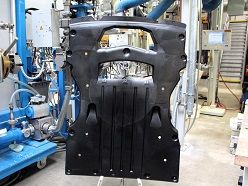 m Spritzgussverfahren hergestellte Dämpfungswanne  Fraunhofer WKI