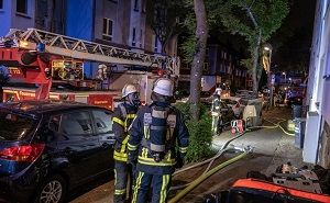 Wohnungsbrand im Ehrenfeld Foto Feuerwehr Bochum
