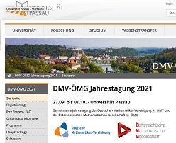 Grenzüberschreitende Mathematiktagung von DMV und OEMG in Passau  DMV, OEMG, Uni Passau