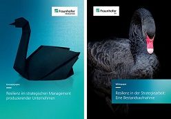 Mit dem Konzeptpaper »Resilienz im strategischen Management produzierender Unternehmen« zeigt das Fraunhofer IPT theoretische Ansatzpunkte auf, wie Unternehmen die neue Zielgröße der Resilienz im eigenen Strategieprozess verankern können.  © Fraunhofer IPT
