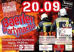 Flyer 112 Jahre FF Baerl 2019