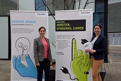 Prof. Dr. Carla Cimatoribus und Anja Necker (v.l.n.r.)  Hochschule Esslingen