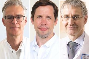 Fordern die Finanzierung passender Angebot zur Tabakentwöhnung (v.l.): DGP-Präsident Professor Wolfram Windisch, Pneumologe Dr. Matthias Raspe und Professor Stefan Andreas, Sprecher der DGP-Task Force Tabakentwöhnung  (v.l.): privat, Klinik für Pneumologie an der Charité – Universitätsmedizin Berlin, Lungenklinik Immenhausen
